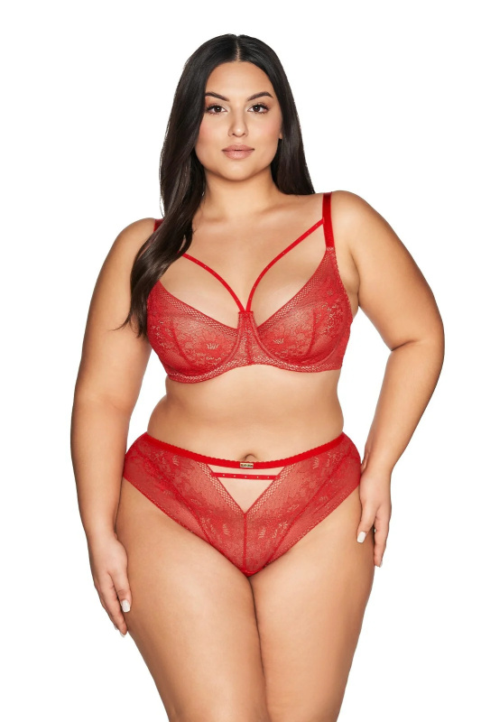 Polovyztužená dámská podprsenka semi soft Ava 2127 Red červená 95E