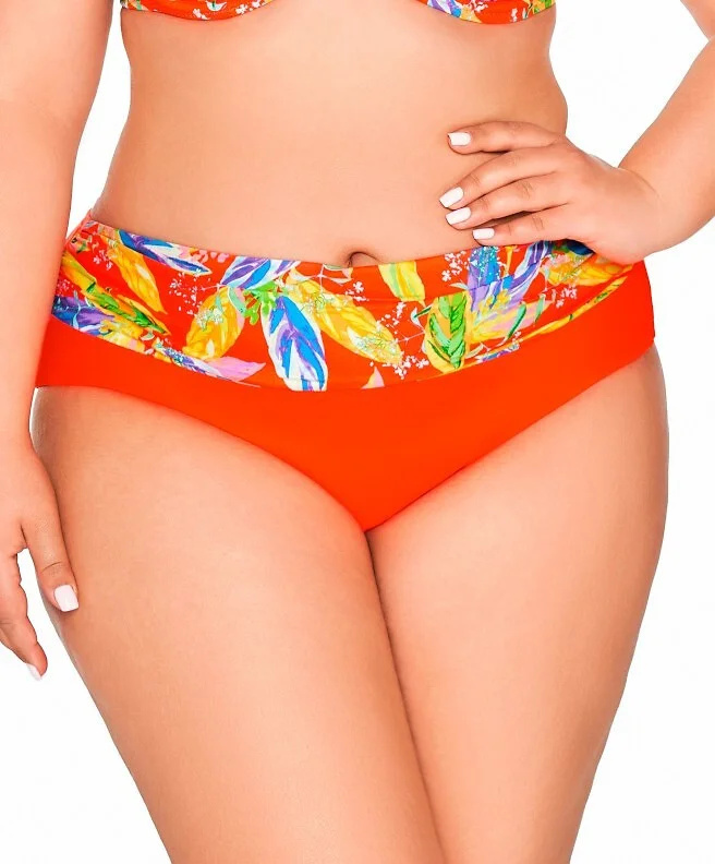 Spodní díl plavek Ava SF 227/3 Vivid Orange Brazilian S-3XL zářivě oranžová XL-42
