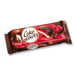 Figaro - čokopiškoty s malinovou náplní, 147 g