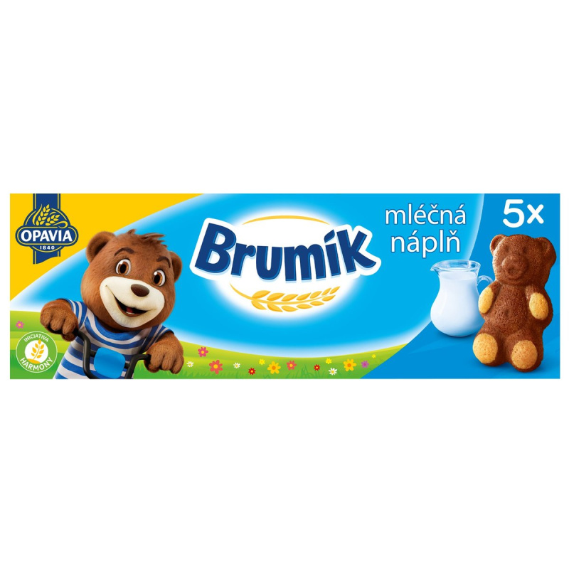 Opavia Brumík Mléčná náplň jemné pečivo