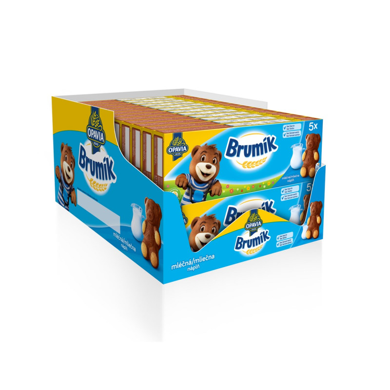 OPAVIA Brumík mléčná náplň 24 x 150 g
