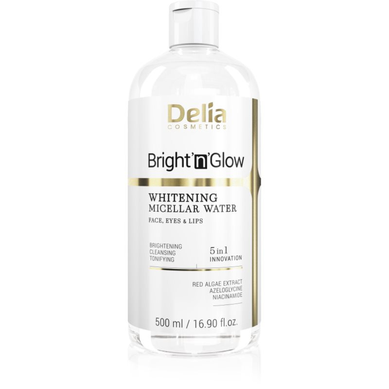Delia Cosmetics Bright'n'Glow čisticí micelární voda 500 ml