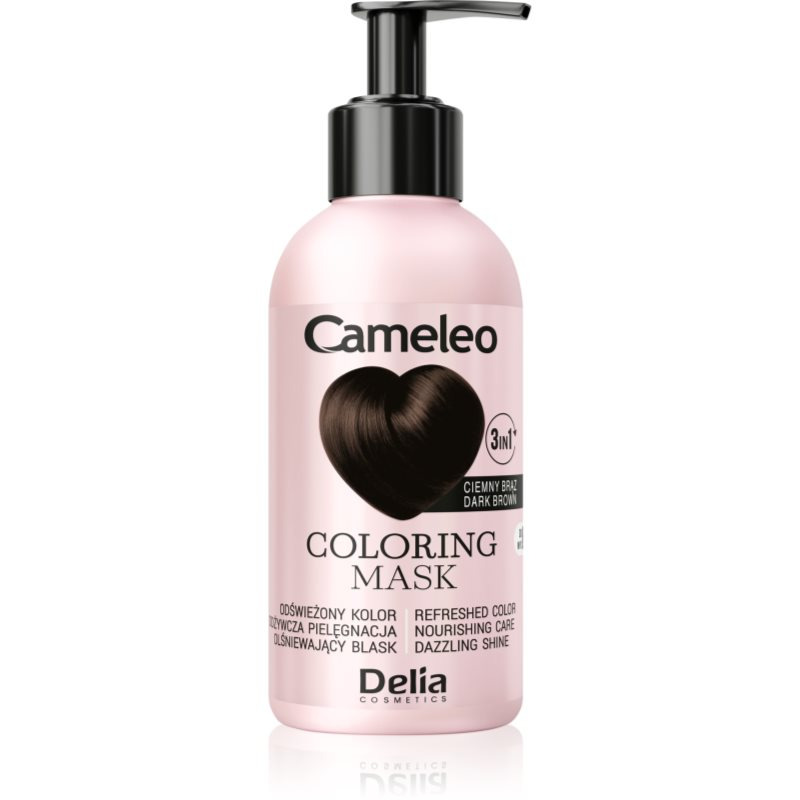 Delia Cosmetics Cameleo Coloring mask barvicí maska na vlasy odstín Dark Brown 120 ml