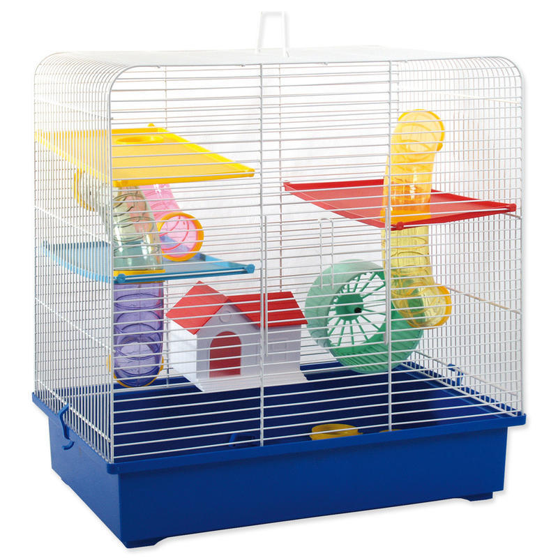 Klec SMALL ANIMALS CH5 bílá + modrá 1 ks