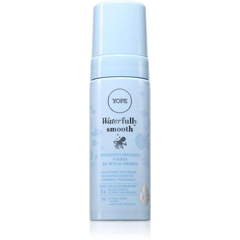 Yope Waterfully Smooth Foam exfoliační čisticí pěna na obličej 150 ml