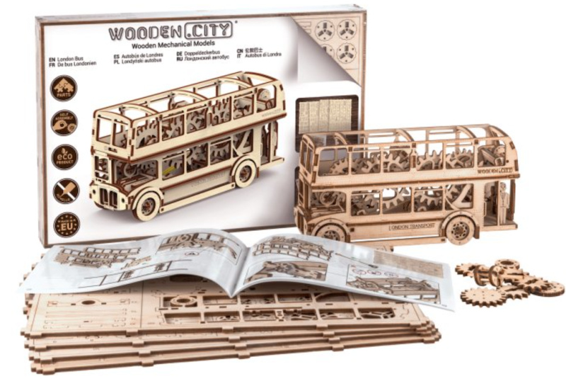 WOODEN CITY 3D puzzle Londýnský autobus 216 dílů