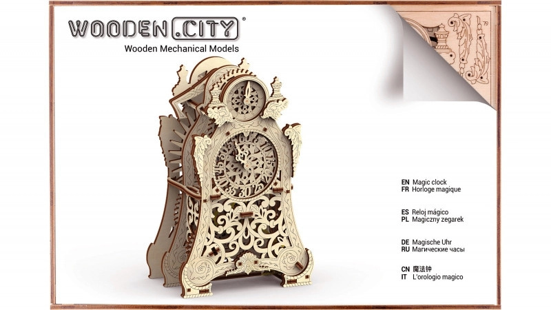 WOODEN CITY 3D puzzle Kouzelné hodiny 149 ks