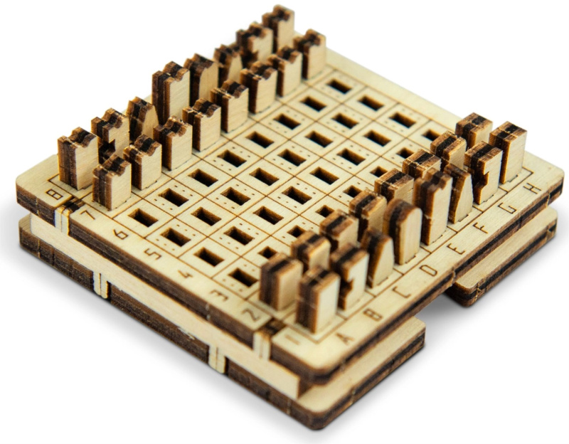 Wooden City desková hra Šachy a dáma 2 v 1