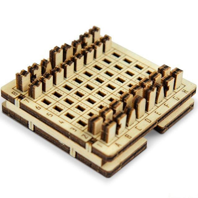 Wooden City desková hra Šachy a dáma 2 v 1