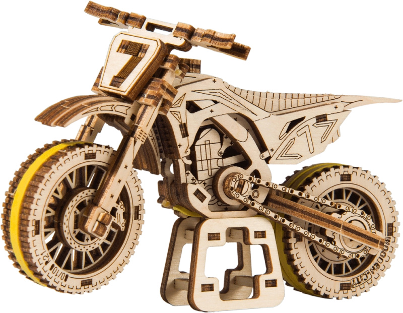 WOODEN CITY 3D puzzle Motorka MotoCross 88 ks