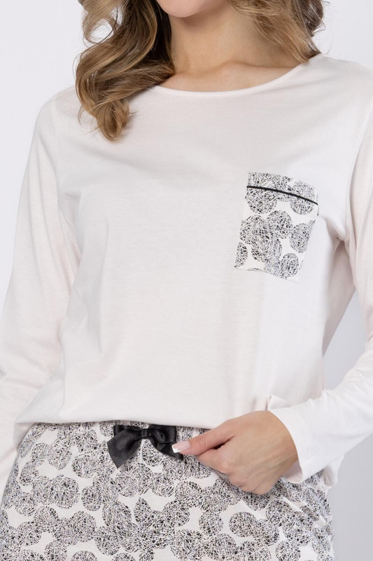 Pyžamo Laveza Baśka 1698 dl/r M-2XL písek XXL