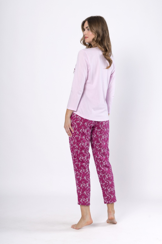 Pyžamo Leveza 1634 Elif kr/r M-2XL lila XXL