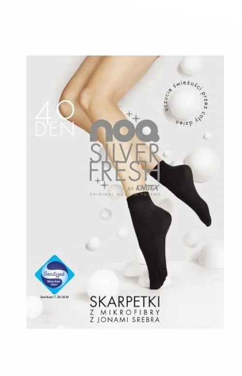 Dámské ponožky Knitex Silver Fresh 40 den nero Univerzální