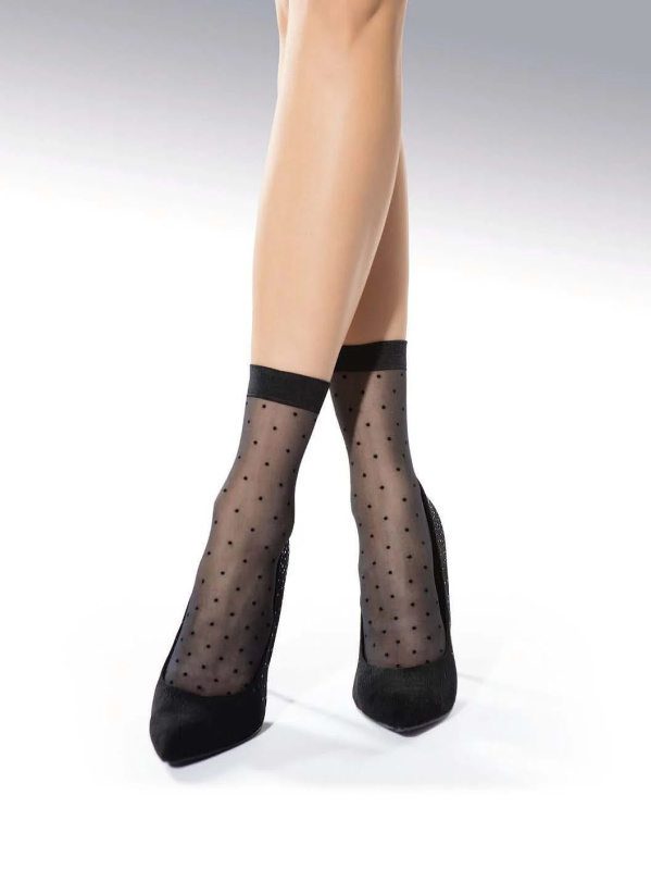 Dámské ponožky Knittex Whisper 20 den nero Univerzální