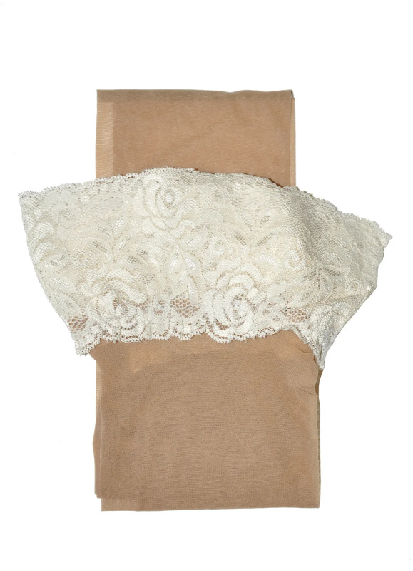 Samodržící punčochy Knittex Nicole 15 den visone 2-S
