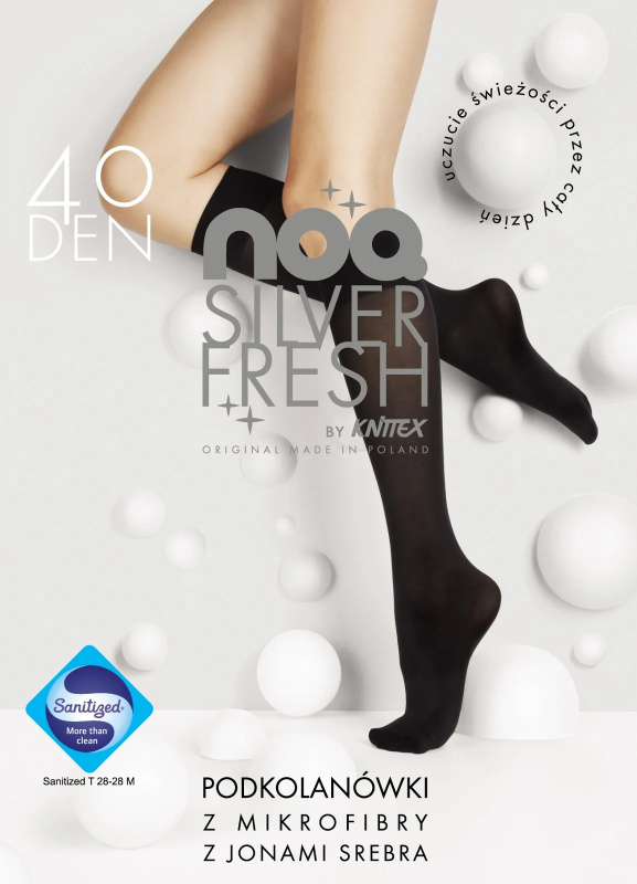 Podkolenky Knittex 32151 Silver Fresh 40 den nero Univerzální
