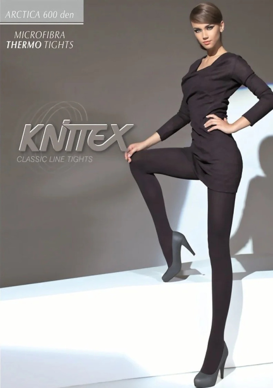 Punčocháče Knittex 12114 Arctica Thermo Tights 600 den 5-6 nero 5/6-XL/XXL