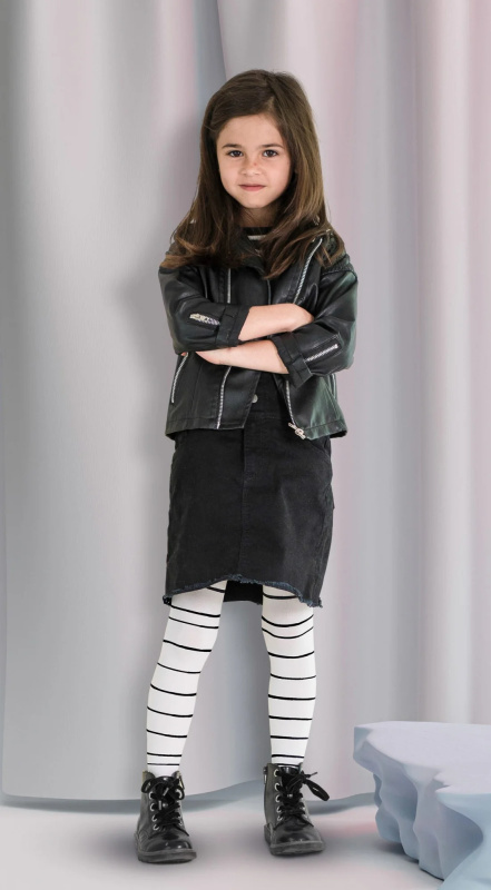 Dívčí punčochové kalhoty Knittex DR 2406 Wednesday 40 den 116-158 nero 152-158