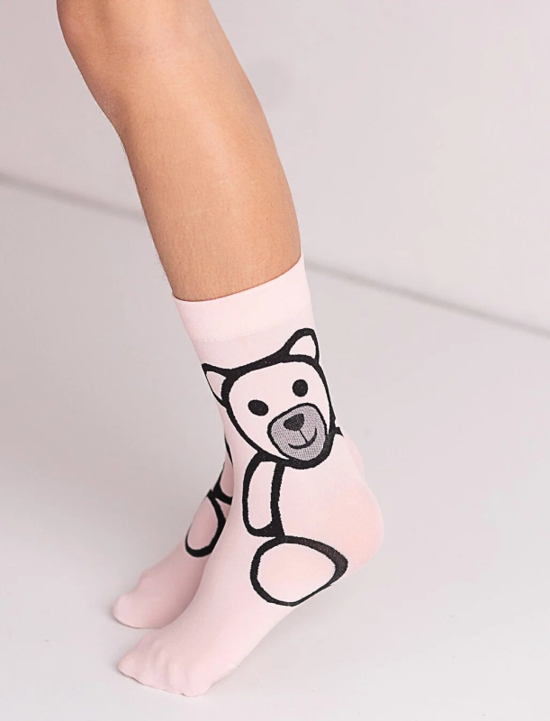 Ponožky Knittex DR 2409 Bear 40 den bianco univerzální