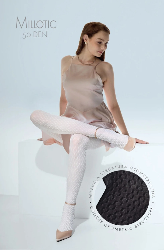 Knittex Millotic 3D punčocháče 50 den 2-4 nero 2-S