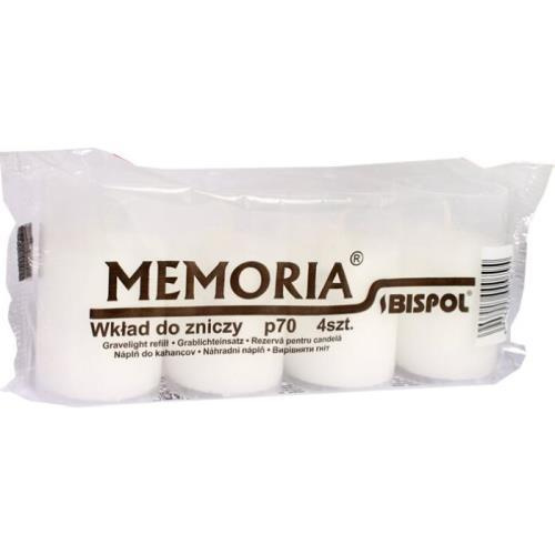 Bispol hřbitovní svíčky bílé (p70-090) @4x70g
