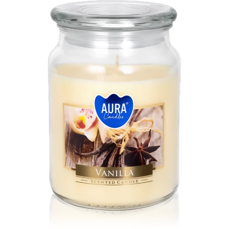 Vonná svíčka ve skle s víkem VANILLA 500 g