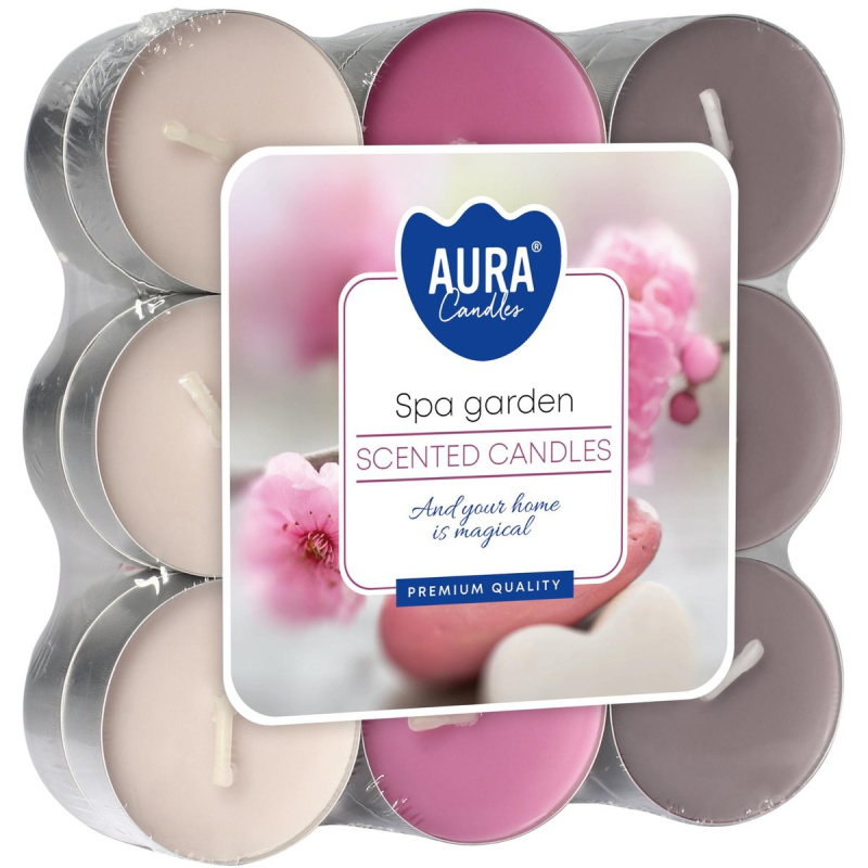 Aura Candles Spa Garden čajové vonné svíčky