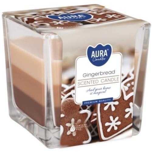 AURA Candles Vonná svíčka ve skle Gingerbread 8 x 8 x 8 cm, 1 ks