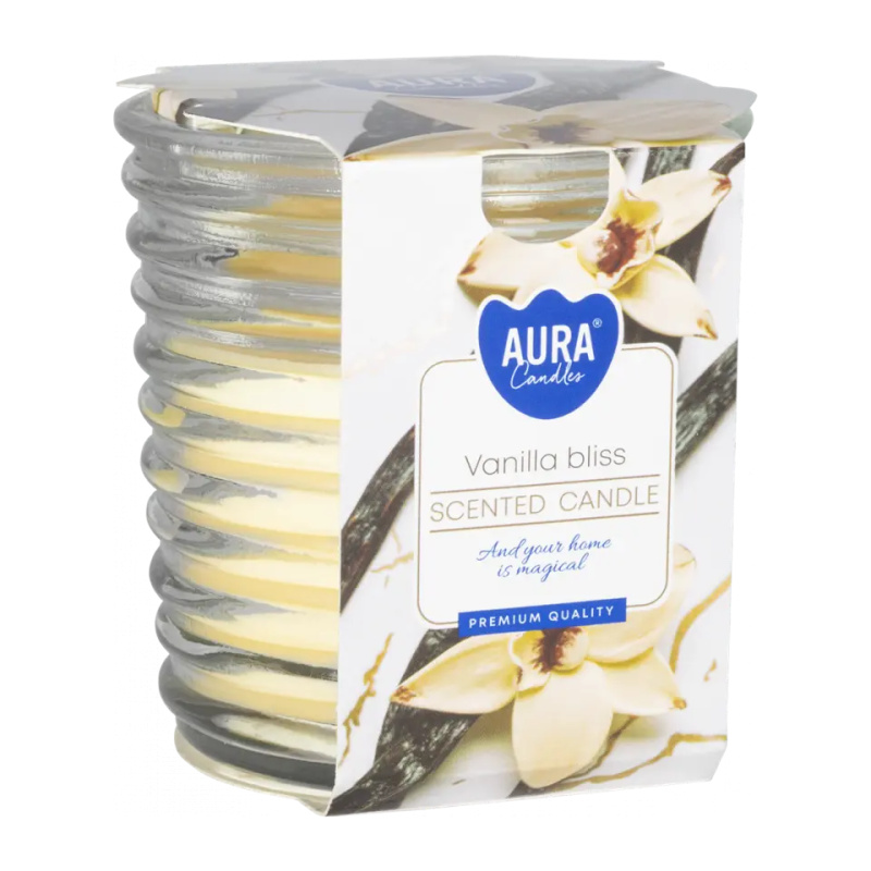 Aura Vonná svíčka Vanilla bliss