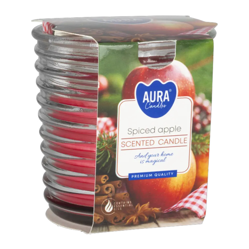 Aura Vonná svíčka Spiced apple 140 g