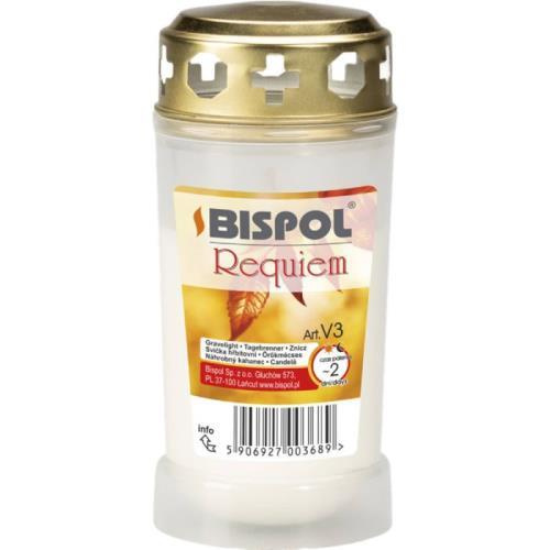Bispol Requiem svíčka hřbitovní white v3 ai 115g