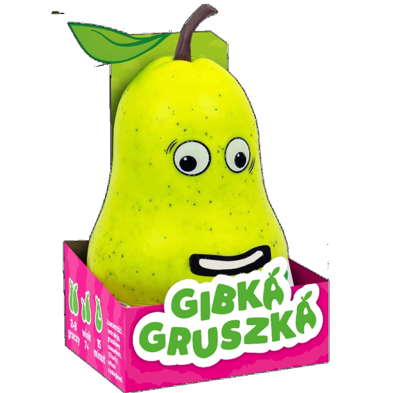 Rodinná karetní hra Gibka Gruszka s hruškovým časovačem