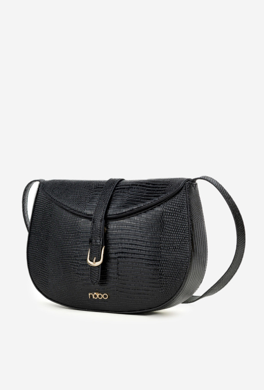 Kabelka Pošťárka s drobným reliéfem NOBO BAG5780-M20 Černá univerzální