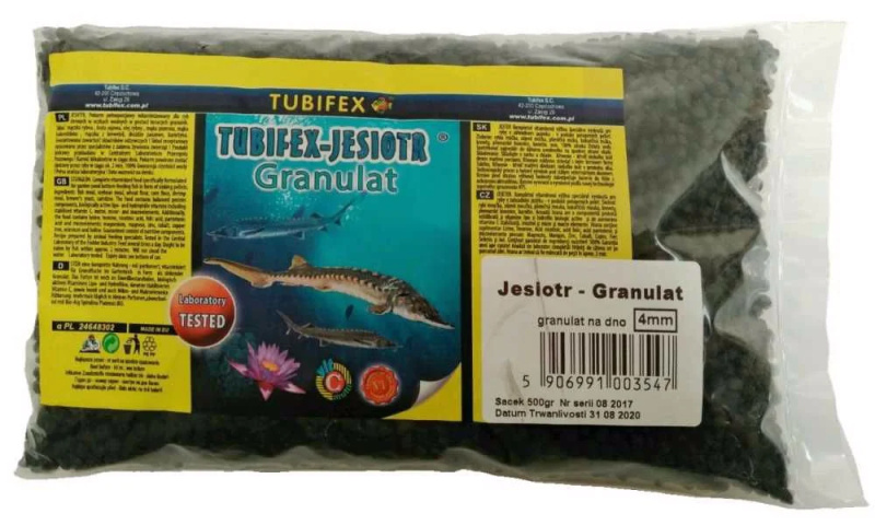 Tubifex krmivo pro jesetery 4 mm 0,5kg