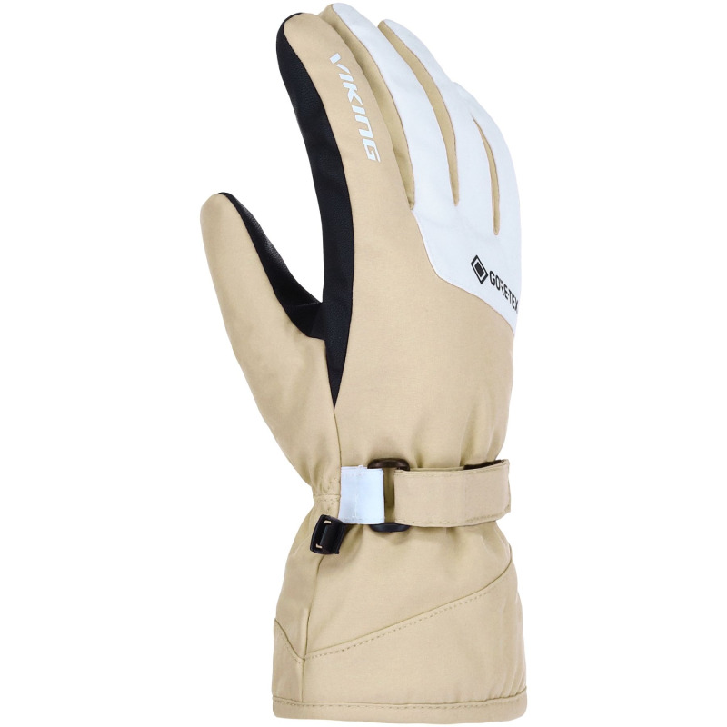 Dámské lyžařské rukavice viking sherpa 2.0 gtx ski béžová 5