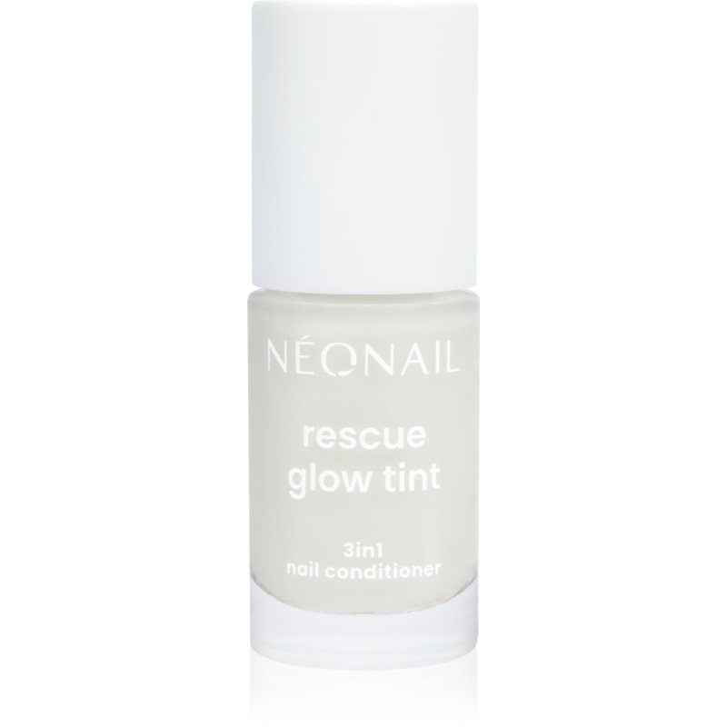 NEONAIL Rescue Glow Tint 3in1 Nail Conditioner pečující lak na nehty odstín Milky White 7.2 ml