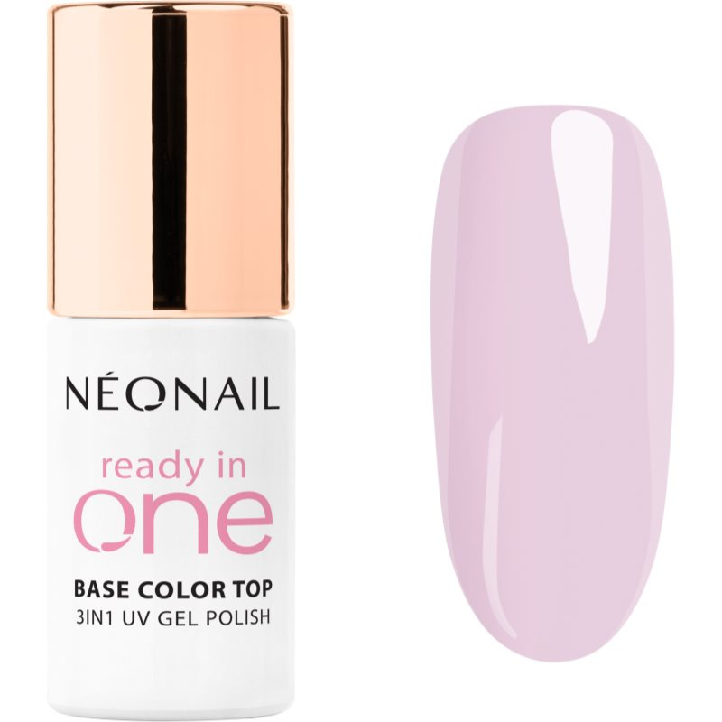 NEONAIL Ready In One 3in1 UV Gel Polish gelový lak na nehty s diamantovým práškem odstín 09 One Pastel Lilac 7.2 ml
