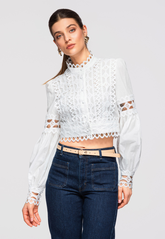 Dámská halenka s krajkou Edoti