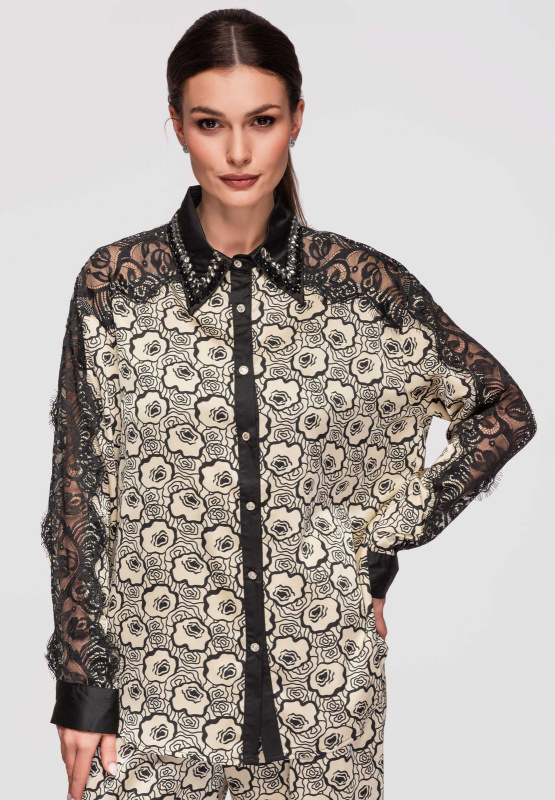 Dámská vzorovaná košile Edoti