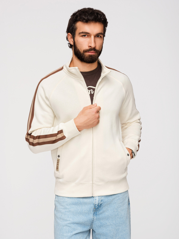 Ombre pánská mikina s vysokým límcem