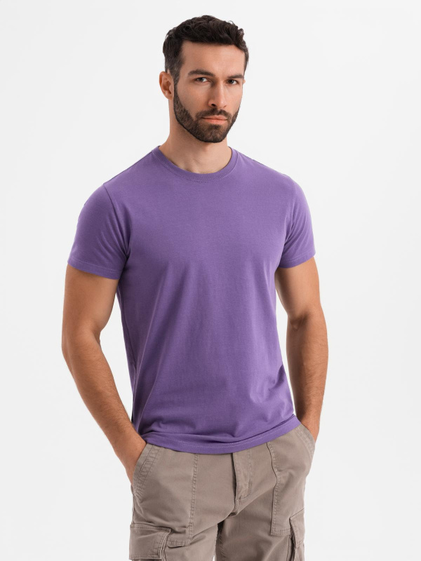 Ombre Men's classic cotton BASIC T-shirt - purple