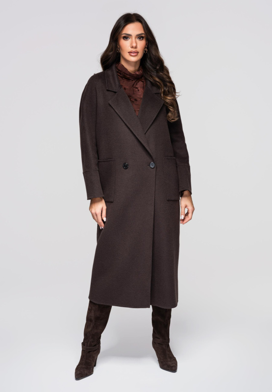 Dámský dlouhý vlněný kabát LARICA