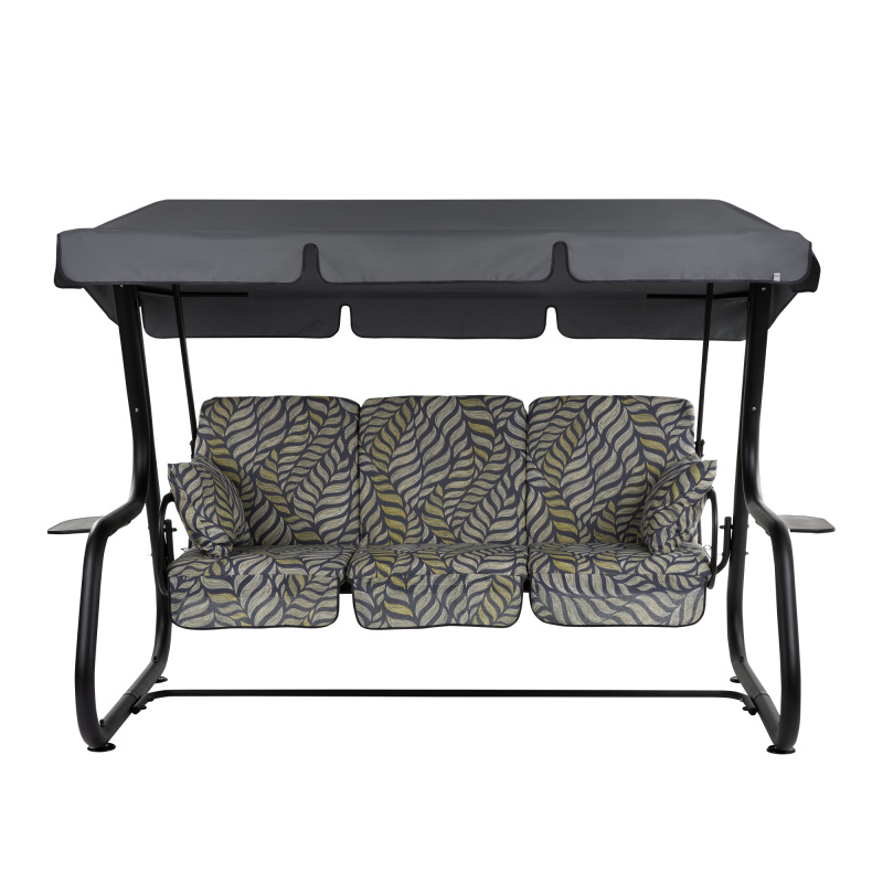 Zahradní houpačka Rimini Black Edition s bočními stolky G050-06PB PATIO