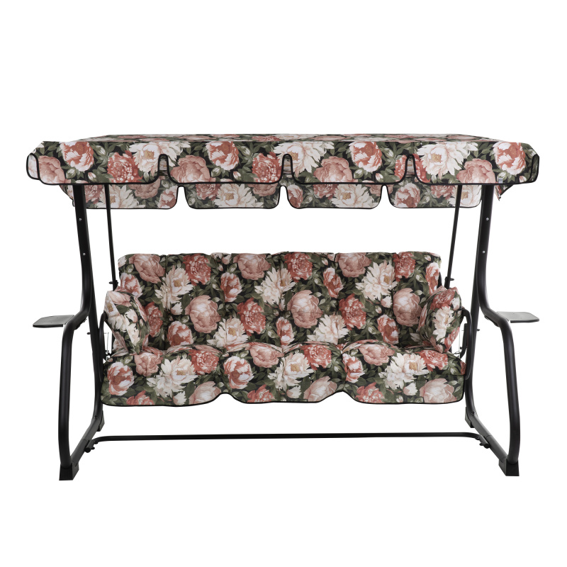Zahradní houpačka Parma Black Edition s bočními stolky A011-05PB PATIO