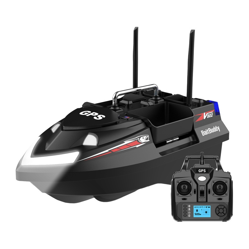 Flytec V802 Pro návnadový člun 12000 mAh, černý