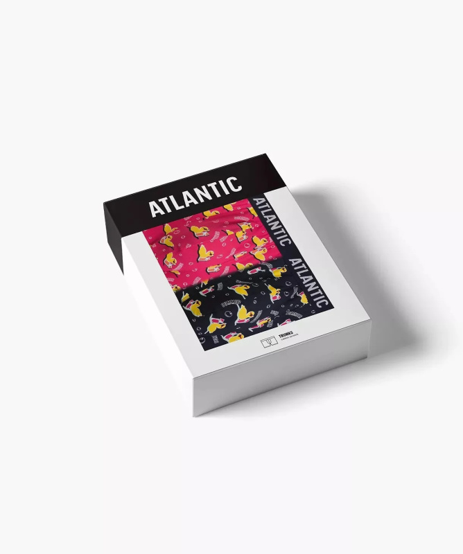 Boxerky Atlantic 2MHH-007 2-pack Barva: Modrá - tmavě, Velikost: 2XL