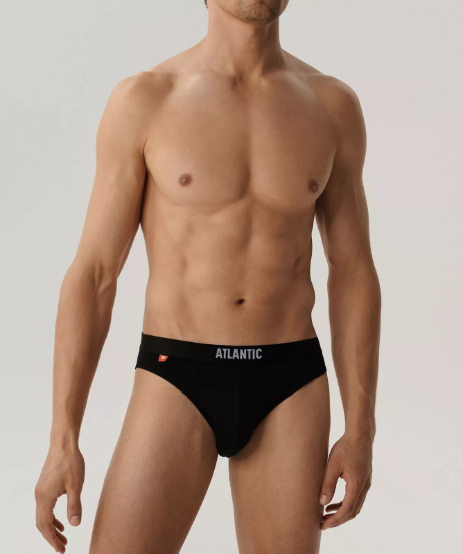 Kalhotky Atlantic 5BMP-094 A'5 S-2XL černošedá melanž XL