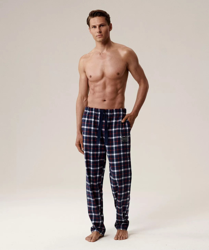 Pyžamové kalhoty Atlantic NMB-045 S-2XL šedá M