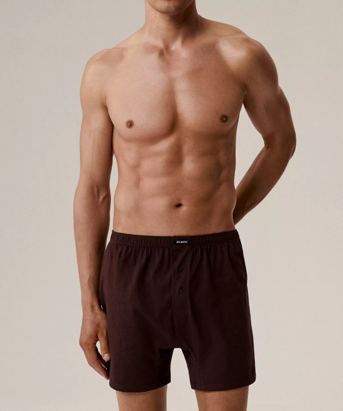 Pánské trenýrky Atlantic 2MBX-054 2-pack Barva: Bordó, Velikost: M