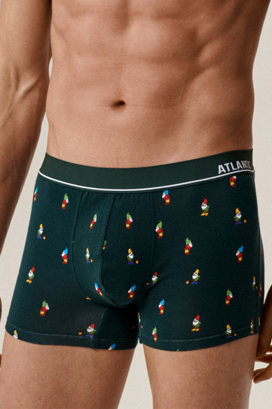 Pánské boxerky Atlantic 2GMH-031 2-pack Barva: Zelená, Velikost: M